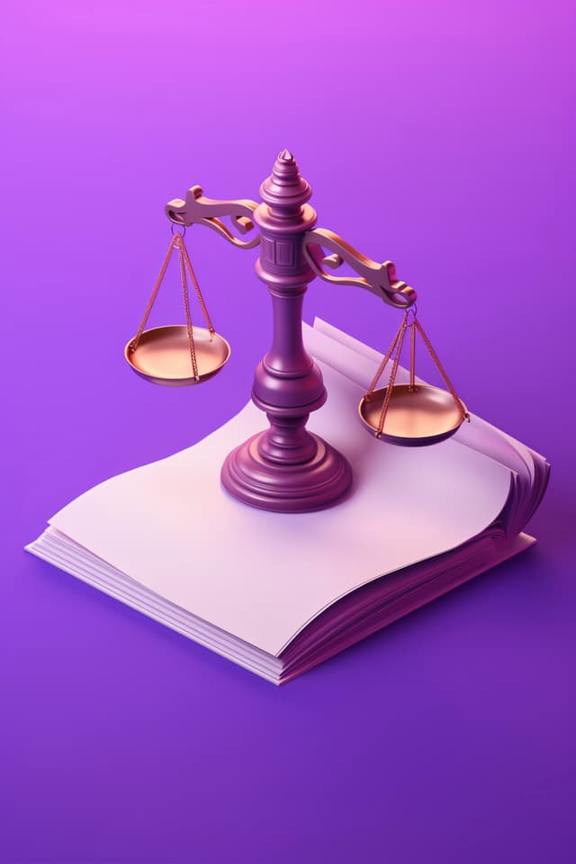 Balança da justiça simbolizando conformidade legal