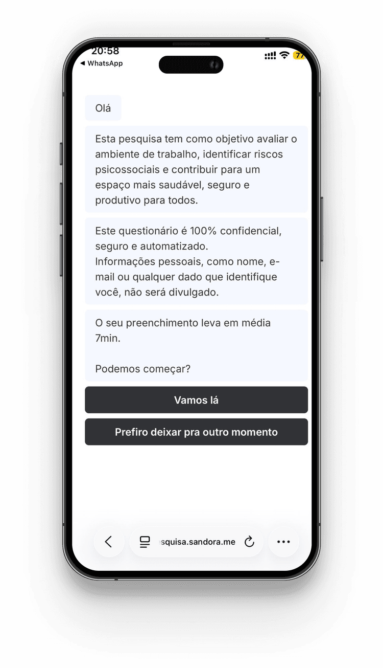 Avaliação de riscos psicossociais